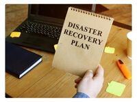 disaster recovery plan on a notepad